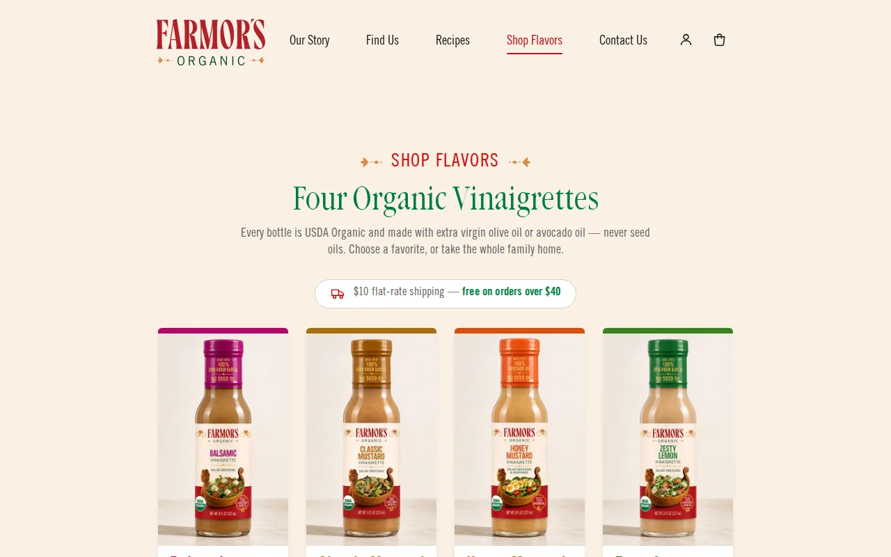 Farmor's Organic: product view 1