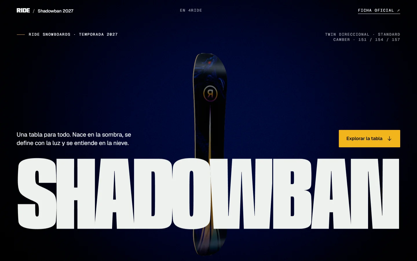 Screenshot of the RIDE Shadowban demo